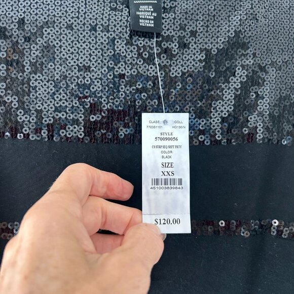 Black sequin Whitehouse Blackmarket - Band New  - XS - Picture 3 of 6